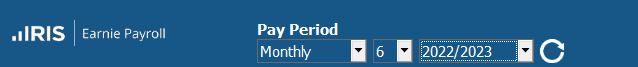 The Pay Period drop-downs in the Dashboard